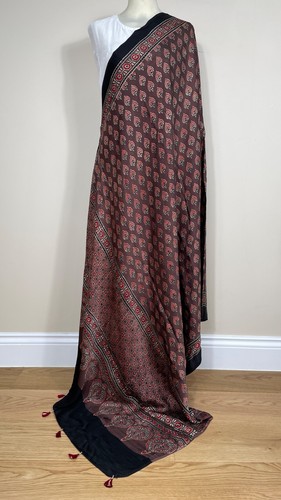 Brown hand block - hand, dyed