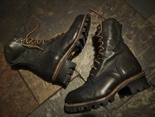 Georgia Boots Black Lesther