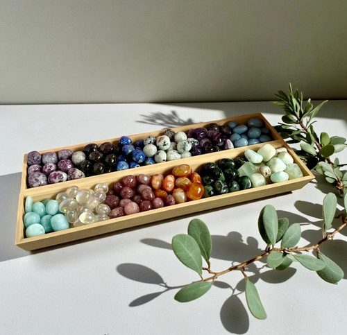 Crystal tumble stone set - stone, 5