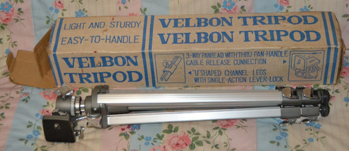 Vtg boxed velbon tripod - velbon,