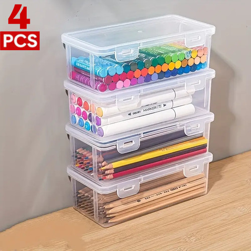 4pcs large clear plastic - 4pcs,