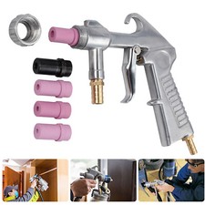 Sand Blasting Gun Sandblaster with Ceramic Nozzles Extra Iron Nozzle Tip Set UK