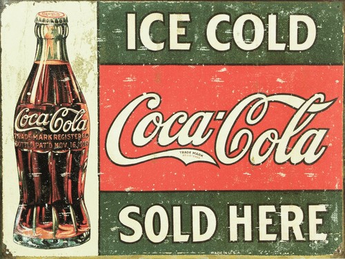 Ice cold coca - ice, here