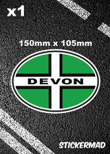 Devon St Petroc oval flag Car