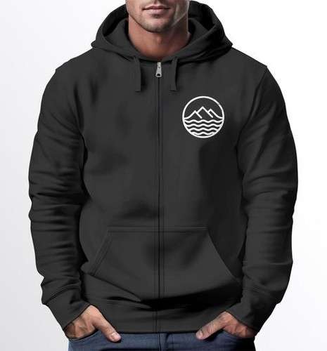 Mens hooded sweat jacket - hooded,