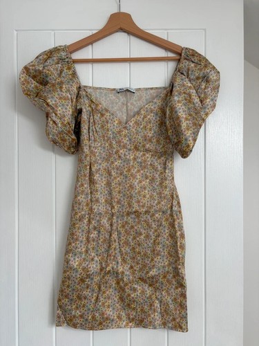 Zara 60s floral print puff - floral,