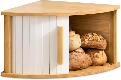 Corner bread bin with sliding - bread,