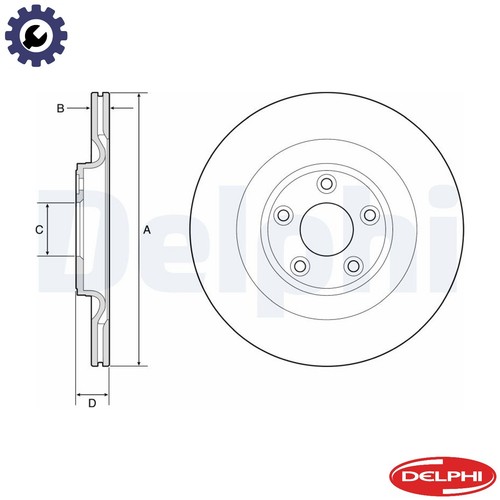 Brake disc bg4833c for - 2x,