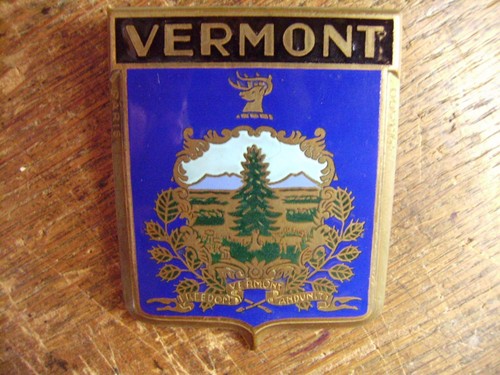 Vintage vermont enameled car - enameled,