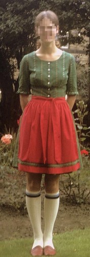 Vintage austrian folk dirndl - folk,