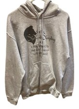 Shetland Sheepdog Sheltie Humorous Quote Hooded Sweatshirt Grey Small Unisex