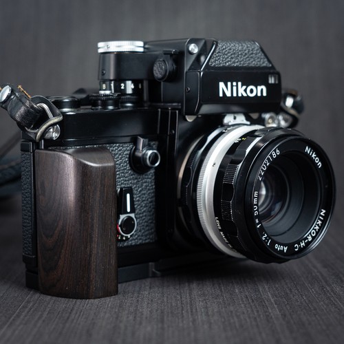 Wooden camera hand - wooden, for