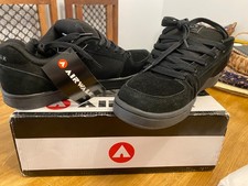 AIRWALK  brand new Mens Black Suede Skate Lace Up Casual Trainers Shoes 