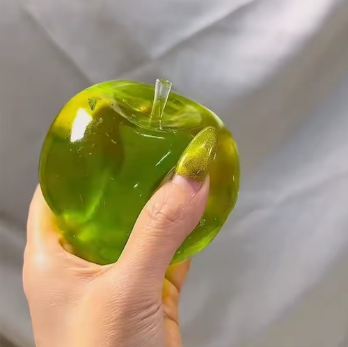 Green apple squishy stress - squishy,