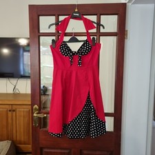 Ladies XL Skater Dress  In Red