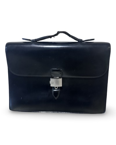 Dunhill black calfskin - black, leather