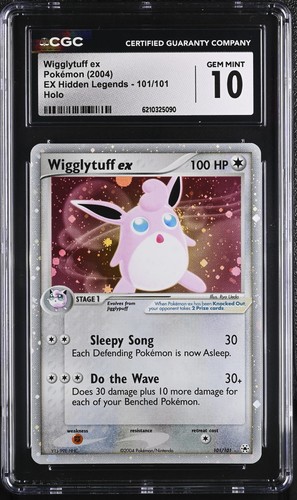Cgc gem mint wigglytuff ex - gem,