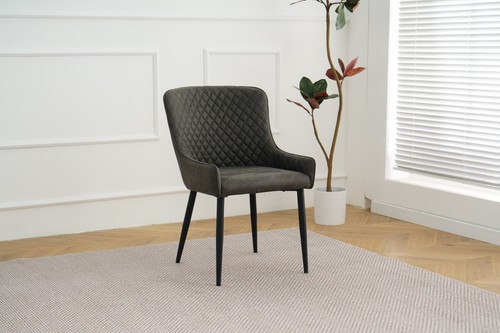 Grey faux suede - x,