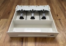 Genuine Original Sharp XE-A107 A137 Cash Drawer - Lock, Money Springs, White VGC