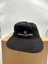 vintage volkswagen Hat Drivers Wanted Black Adjustable 