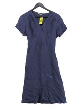 KEW A-Line Midi Dress UK12 in Blue