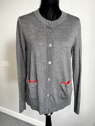 Cos 100 wool cardigan grey - wool,