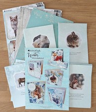 Kanban Winter Wonderland Christmas Card Making kit Toppers A4 foiled card paper 