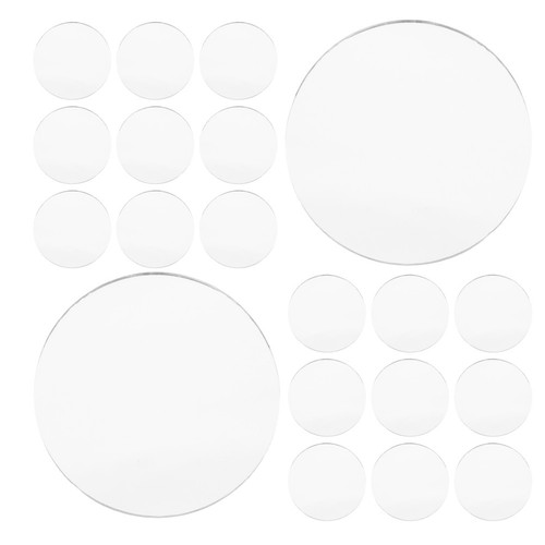 30pcs small round glass mirror - round,