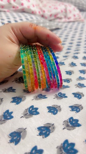 Multicolor kashmiri bangles - multicolor,