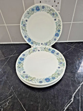 Wedgewood Clementine 5 dinner plates bone china 10.5" blue floral