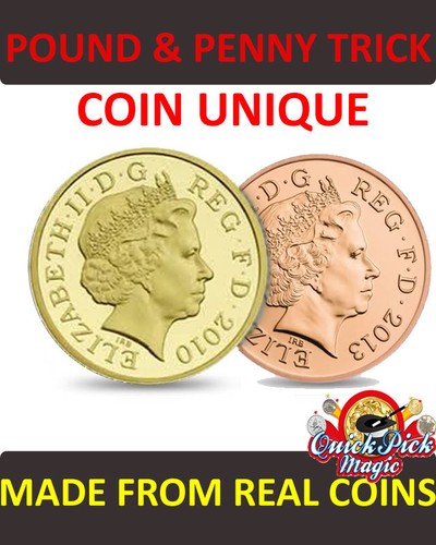 Pound and penny - penny, £1/1p