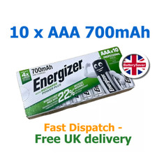 Energizer AAA Power Plus Rechargeable Batteries (10 pack) NiMH 700mAh