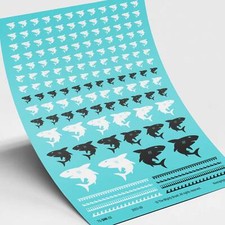 Carcharodons Waterslide Transfers Decals