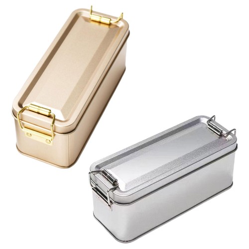 Metal tin box - box, lid