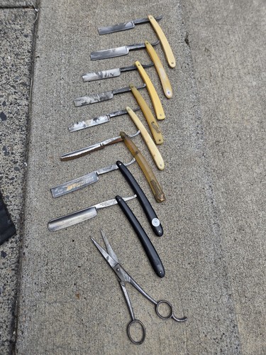 Antique grooming barber set - grooming, &