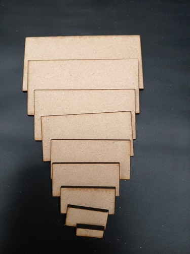 Wooden mdf rectangle shape - rectangle,