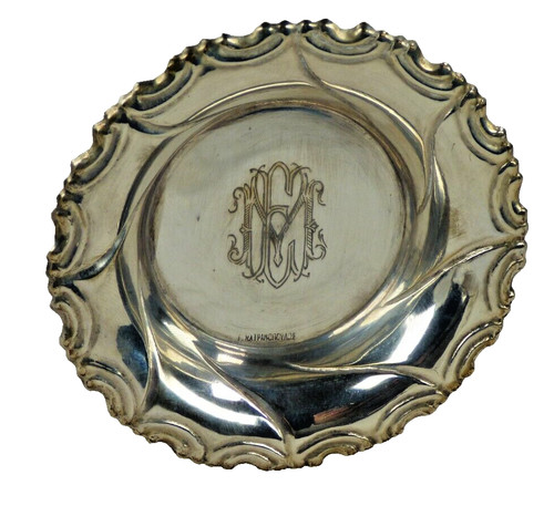 Silver plated bowl pewter - silver,