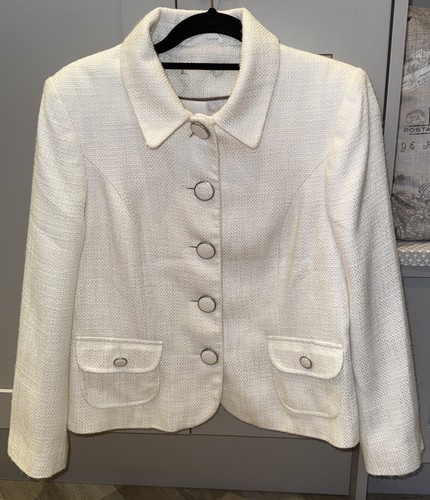 Ivory dressy jacket boucle - ivory,