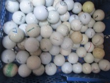 30 USED WHITE GOLF BALLS VARIOUS MAKES PING  MIZUNO STRATA LYNX NOODLE RYDER ETC