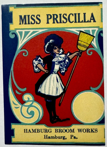 Antique miss priscilla broom - priscilla,