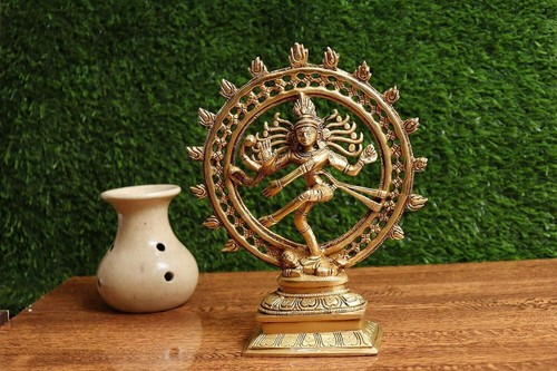 Brass nataraja statue - nataraja, statue/dancing