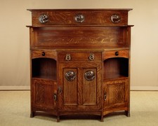 Antique Arts & Crafts Oak Sideboard Dresser c.1910