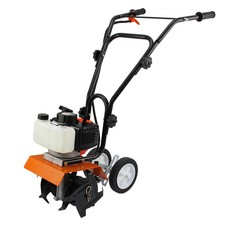 T-Mech 52cc Garden Tiller, Petrol Powered Soil Cultivator Customer Return UVG