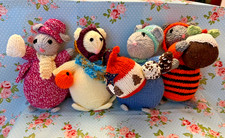 Hand knitted Christmas Mouse