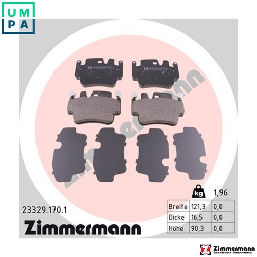 Brake pad set disc - brake,