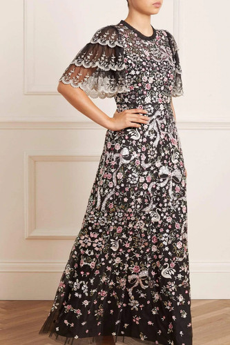 Needle and thread embellished - and,