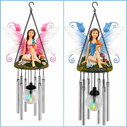 Hanging solar powered fairy - powered,