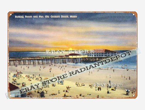 Tin sign 1930s - 1930s-40s, bathing