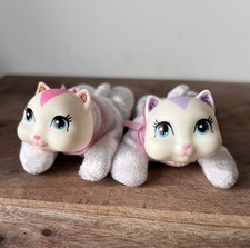 ? X2 Kitty Kitten Surprise White Pink Cats Babies Plush Toy Just Play ?