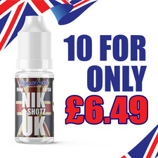 Nicotine Shots Nic Shots Shot Nic Drops 10ml ELiquid Vape Juice 18mg 50/50